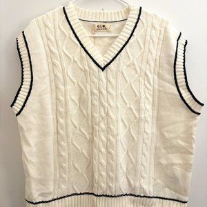 GLW Oversized Knit Sweater Vest
